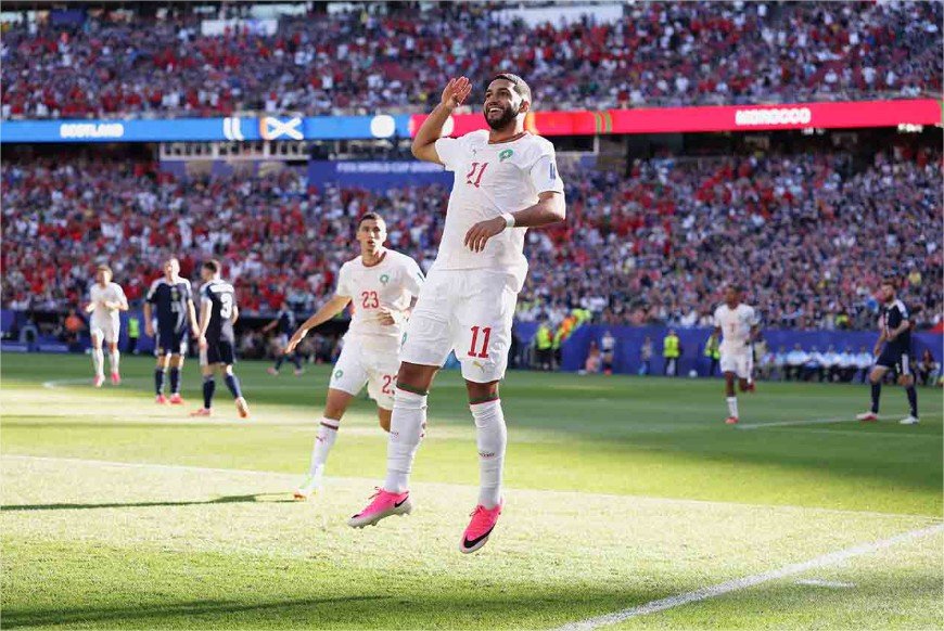 Com gol mais rápido da Copa, Marrocos bate Escócia e encaminha classificação