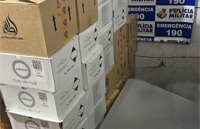 Polícia Militar prende homem com 14 caixas de produtos contrabandeados em Alto Araguaia