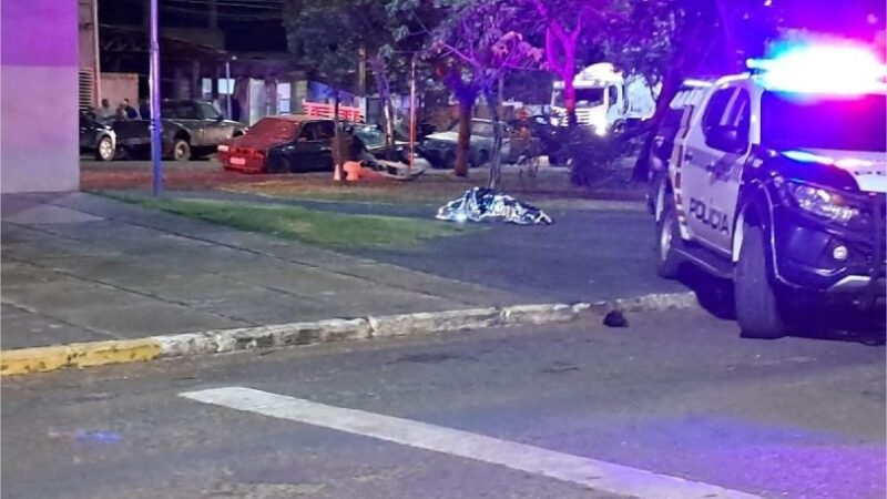 Homem atropela mulher, foge e comete suicídio em rua de MT