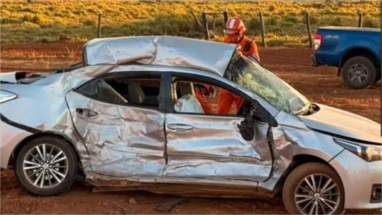 Tragédia na BR-174: colisão violenta entre carro e carreta mata dois trabalhadores em Mato Grosso