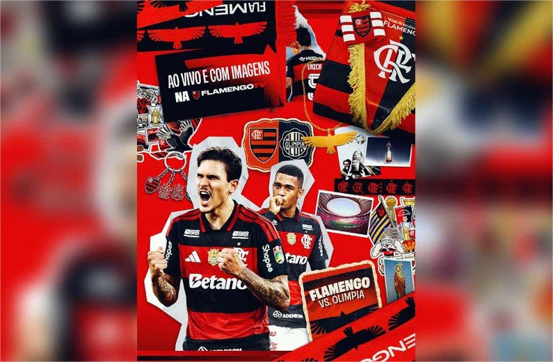 Flamengo amplia alcance e exibirá amistoso também fora do Brasil