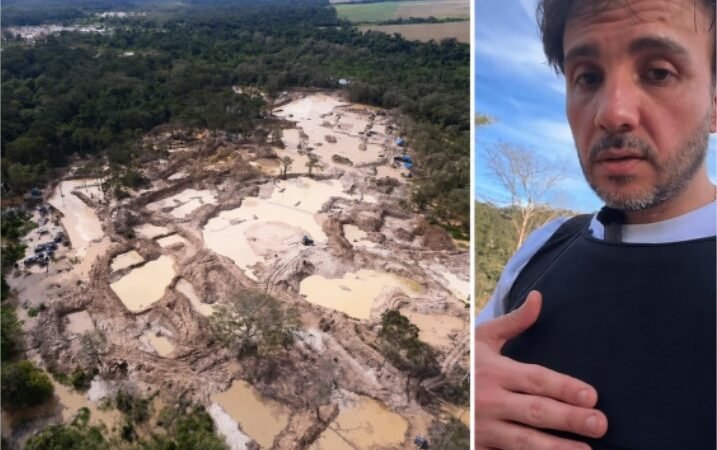 De colete à prova de balas, presidenciável visita garimpo controlado pelo CV em terra indígena de MT