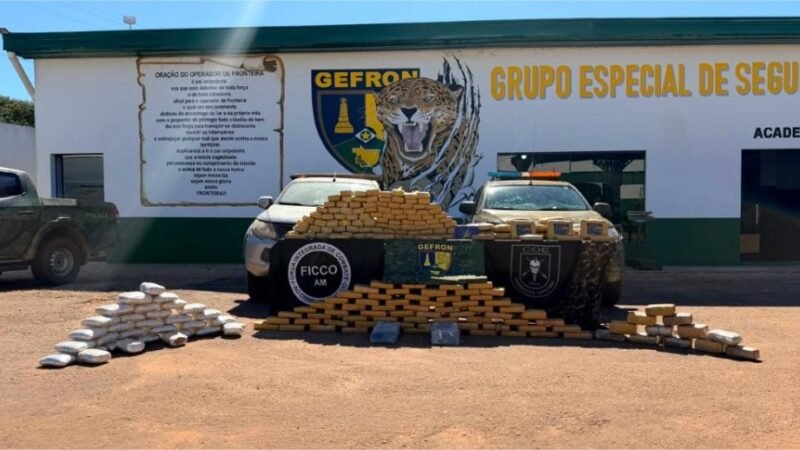 Forças de segurança apreendem 306 kg de drogas na fronteira de MT e geram prejuízo de R$ 1,2 milhão às facções criminosas