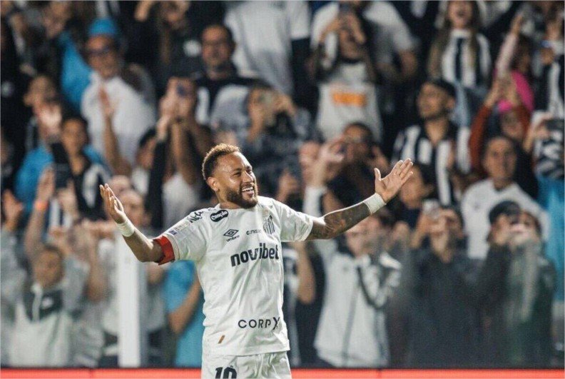 Neymar faz gol pelo Santos e comemora “jogando pôquer”; veja reações