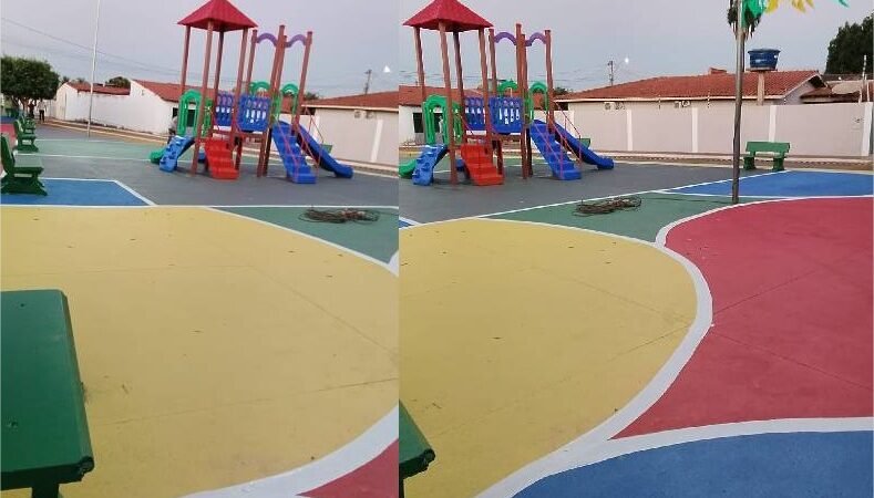 Praça do bairro 15 de Maio é reformada após indicação do vereador Cilcinho