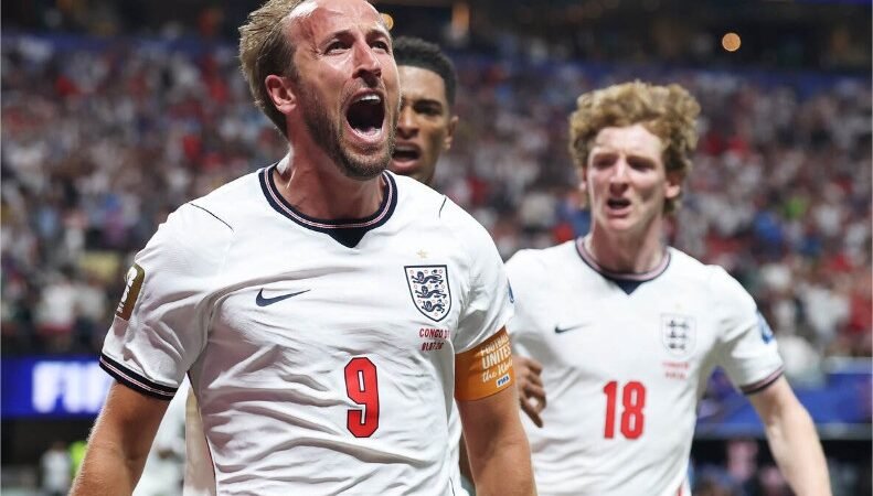 Kane brilha, Inglaterra vence RD Congo de virada e avança na Copa do Mundo