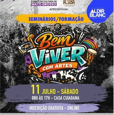 ACUBÁ realiza seminário “Bem Viver com Artes” em Cuiabá com inscrição gratuita