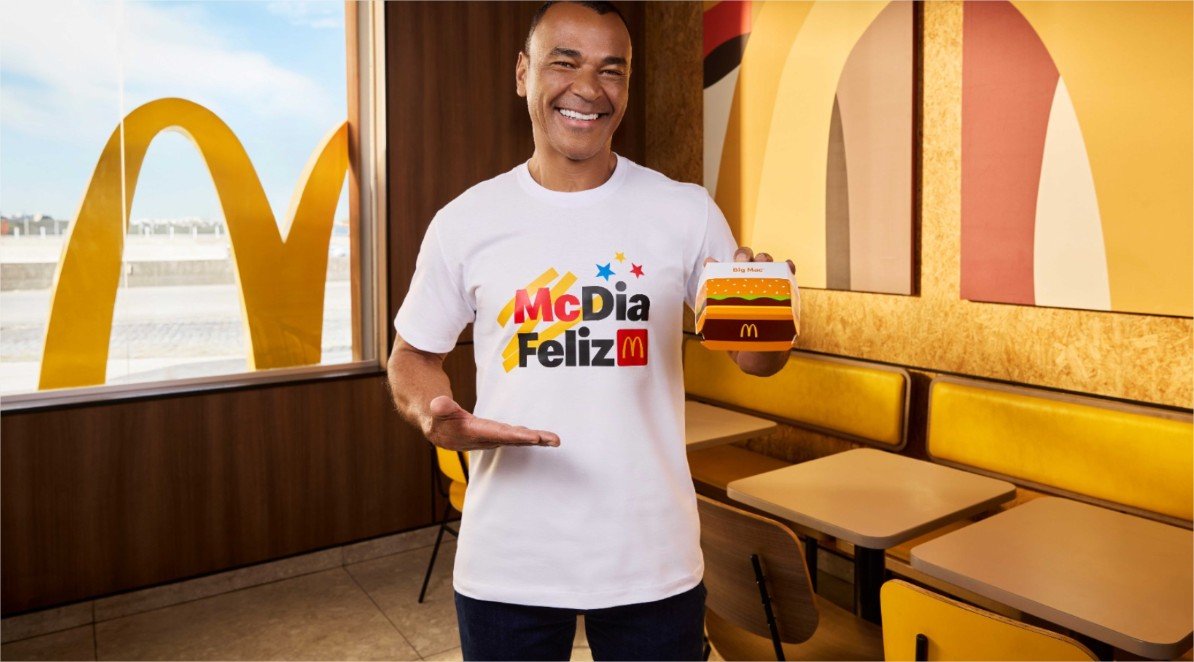Cafu entra em campo como embaixador do McDia Feliz 2026