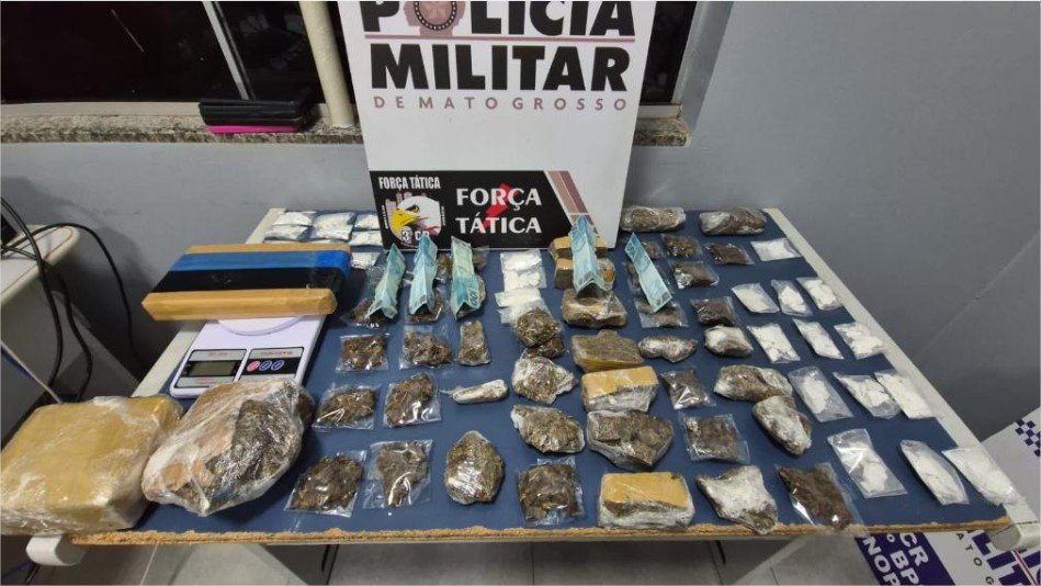 Força Tática detém quadrilha de faccionados com 71 porções de drogas em Sinop