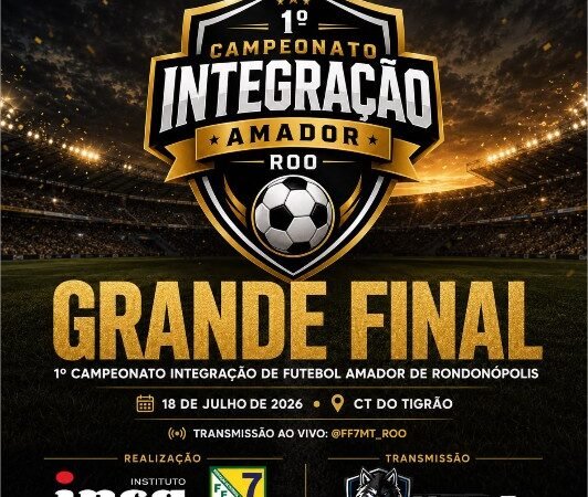 Campeonato de Futebol Amador em Rondonópolis premia campeão com R$ 10 mil neste sábado