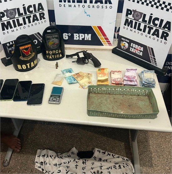 Polícia Militar detém sete faccionados suspeitos por tentativa de homicídio em Cáceres