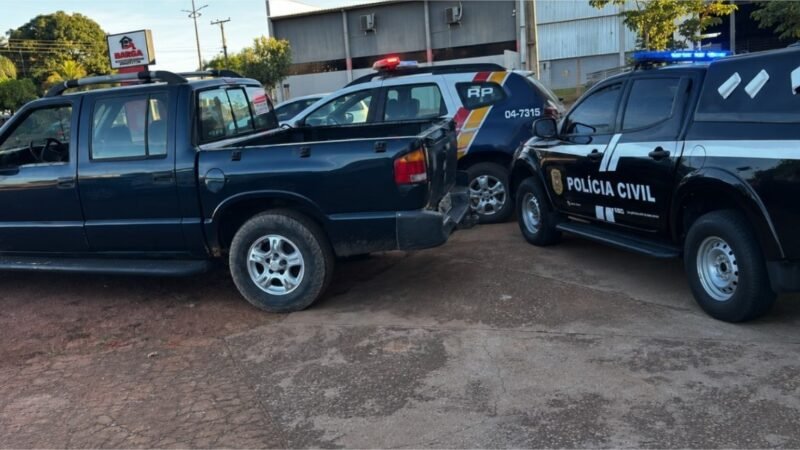 Polícias Civil e Militar recuperam veículo furtado e apreendem adolescente em Guiratinga