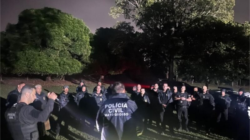 Polícia Civil cumpre 26 ordens judiciais contra grupo criminoso envolvido com tráfico de drogas em Nobres