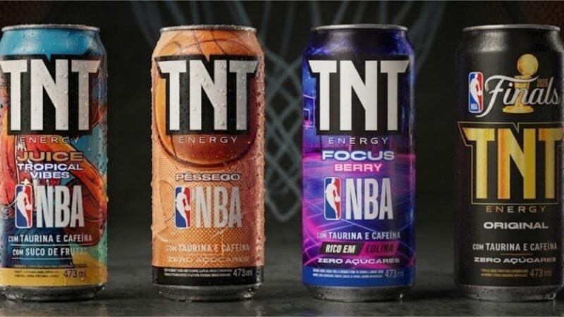 TNT Energy Drink lança três sabores em latas colecionáveis da NBA