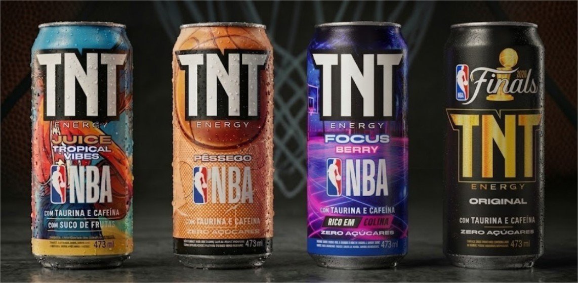 TNT Energy Drink lança três sabores em latas colecionáveis da NBA