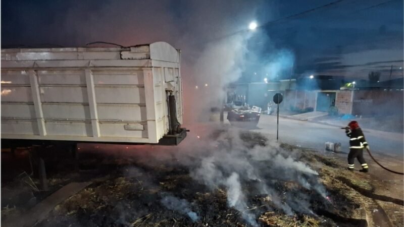 Bombeiros combatem dois incêndios em áreas de vegetação