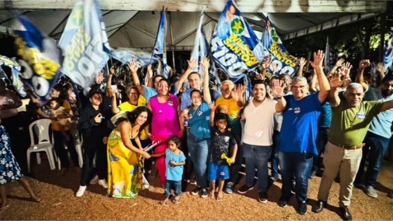 Em Bonsucesso, Wilson Santos reúne multidão e demonstra força para a reeleição em Várzea Grande