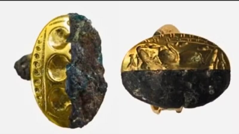 Anel usado por membros da elite grega há 3 mil anos veio do espaço