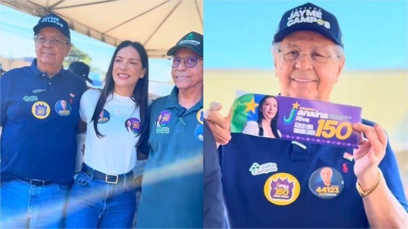 Jayme adesiva carro em apoio à Janaina e reforça rompimento com Mauro