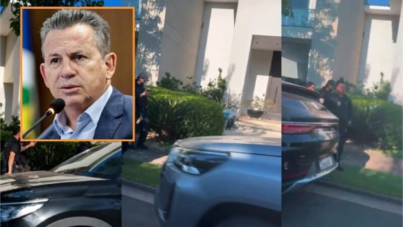 PF faz busca na casa de Mauro Mendes em operação sobre suposto desvio de R$ 308 milhões