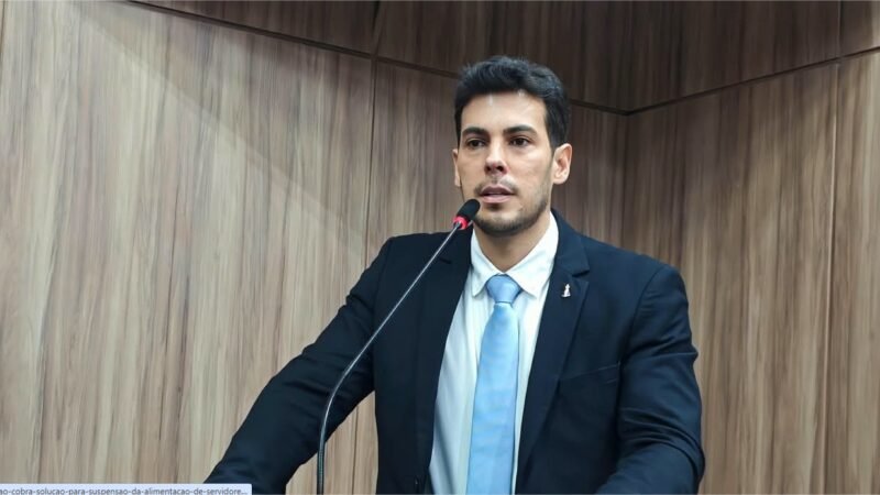 Charles da Educação cobra solução para suspensão da alimentação de servidores nas escolas de Várzea Grande