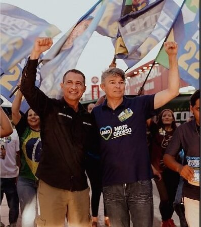 Ao lado de José Medeiros, Coronel Assis faz “blitz da Direita” em Várzea Grande