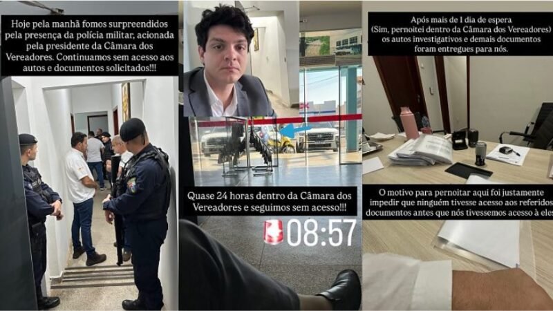 Briga por processo termina com advogado dormindo na Câmara, PM e denúncia à OAB