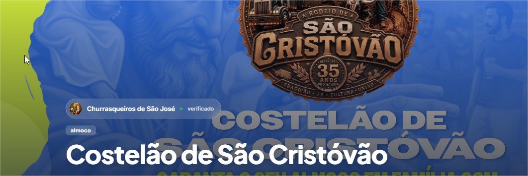 Costelão beneficente é atração da Festa de São Cristóvão no Mato Grosso AgroFestival