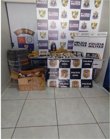 Polícia Militar prende dois faccionados com 17 quilos de drogas em Canarana