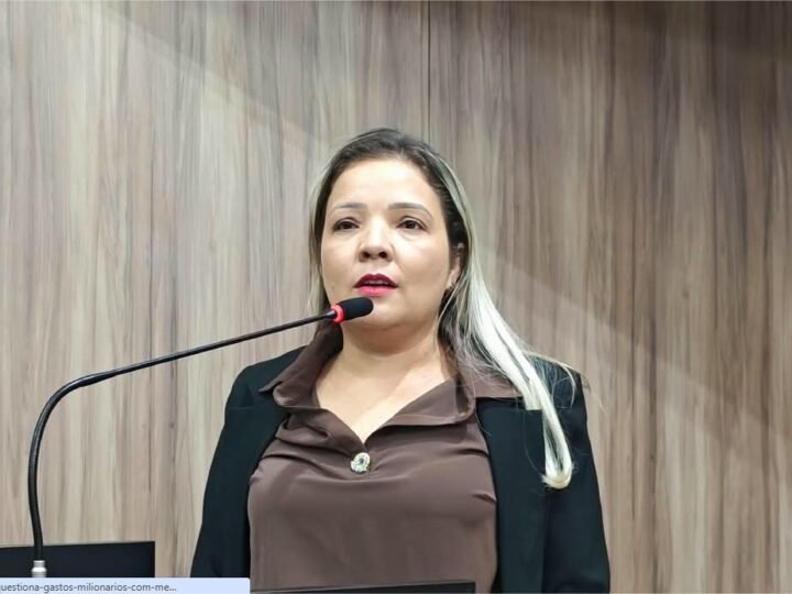 Vereadora Gisa Barros cobra transparência e questiona gastos milionários com merenda escolar em Várzea Grande