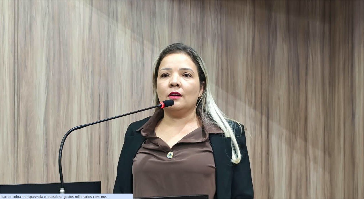 Vereadora Gisa Barros cobra transparência e questiona gastos milionários com merenda escolar em Várzea Grande