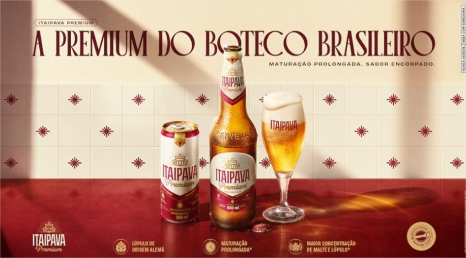 Grupo Petrópolis celebra a cultura de boteco com o lançamento de nova embalagem de Itaipava Premium