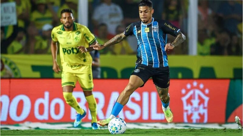 Amuzu marca, e Grêmio arranca empate com o Mirassol