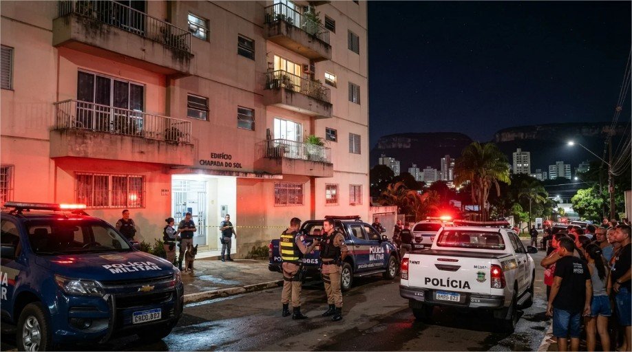 Homem de 29 anos é preso após agredir o pai idoso, danificar carro e depredar prédio em Cuiabá