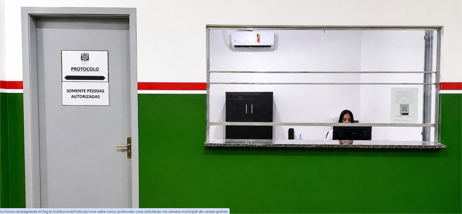Você sabe como protocolar uma solicitação na Câmara Municipal de Várzea Grande?
