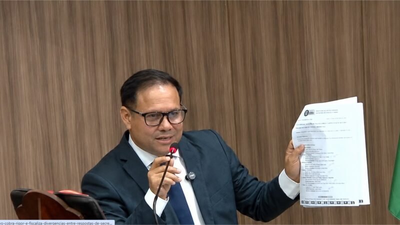 Vereador Raul Curvo cobra rigor e fiscaliza divergências entre respostas de secretarias municipais em Várzea Grande