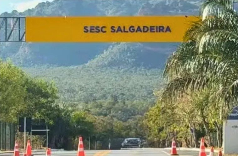 MP mira pórtico da Salgadeira e apura se nova estrutura “estragou” o visual da estrada para Chapada dos Guiamarães