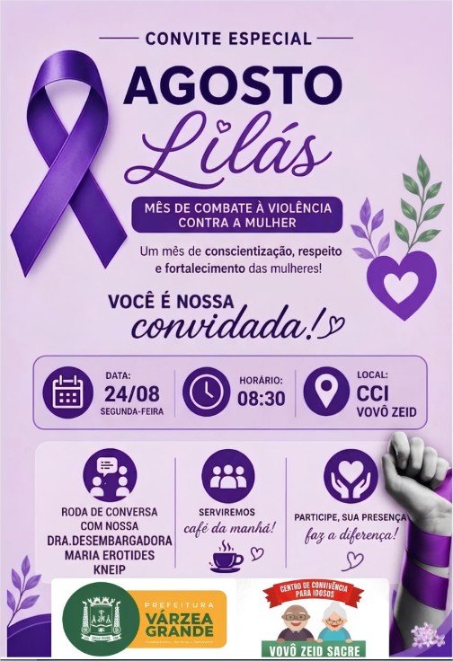 Assistência Social divulga calendário de rodas de conversas sobre acolhimento e enfrentamento da violência contra mulher
