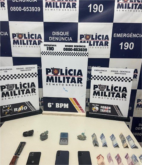 Polícia Militar prende três suspeitos de facção por tentativa de homicídio em Cáceres
