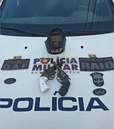PM prende dois faccionados por tentativa de homicídio e apreende armas de fogo