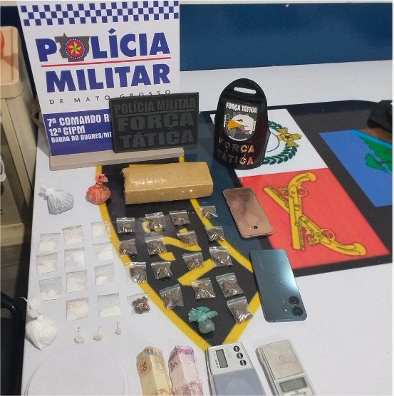 Polícia Militar detém três homens suspeitos por tentativa de roubo e tráfico ilícito de drogas