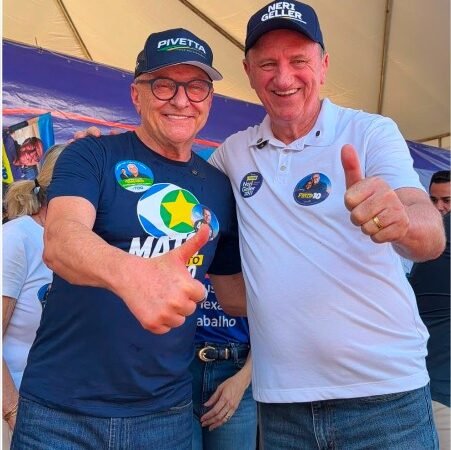 Neri Geller mostra força e lança candidatura a federal em Lucas do Rio Verde ao lado de Pivetta