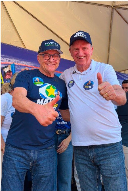 Neri Geller mostra força e lança candidatura a federal em Lucas do Rio Verde ao lado de Pivetta