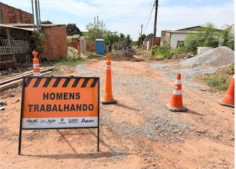 Obra de esgoto no Jardim Passaredo avança após indicação de Paula Calil