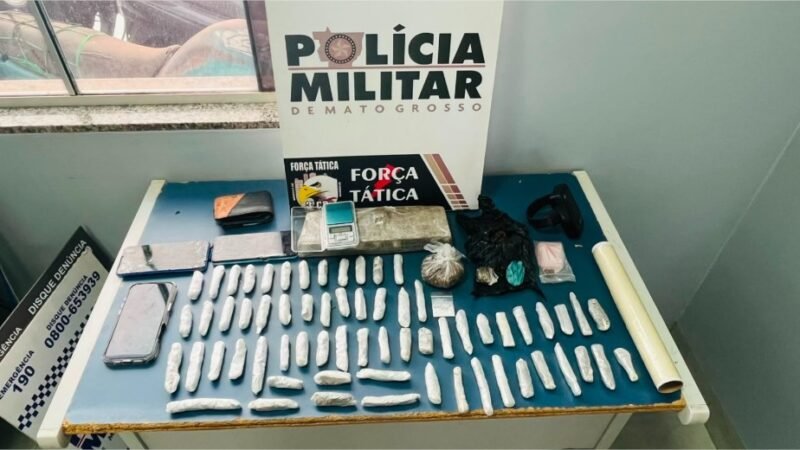 Força Tática apreende 70 porções de entorpecentes com faccionados em Sinop