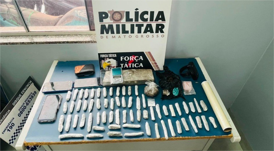 Força Tática apreende 70 porções de entorpecentes com faccionados em Sinop