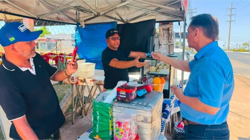 Wilson Santos percorre Avenida das Torres e é reconhecido por obra que transformou Cuiabá