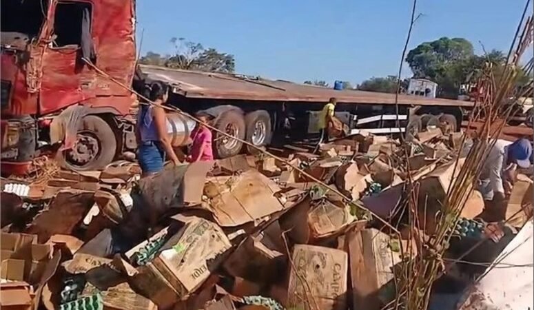 Tragédia na BR-070: Quatro pessoas da mesma família da etnia Boe Bororo morrem em grave acidente em Mato Grosso