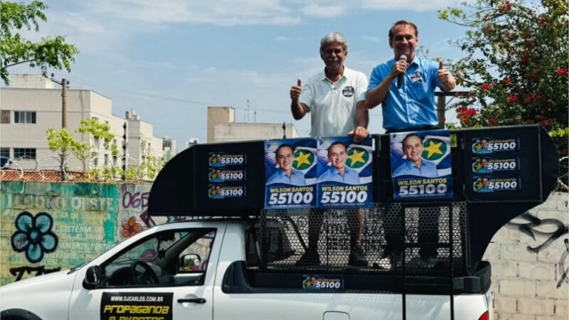 Wilson Santos percorre Cuiabá de ponta a ponta na campanha pela reeleição