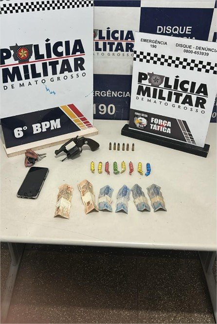Polícia Militar prende quatro faccionados e apreende duas armas de fogo em Cáceres